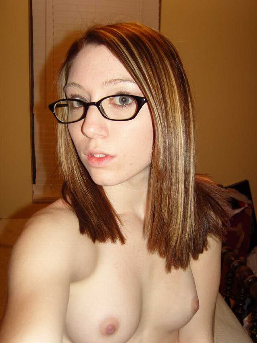 Cute naked nerd girl