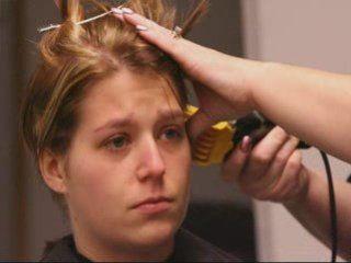 Women shaved in prison